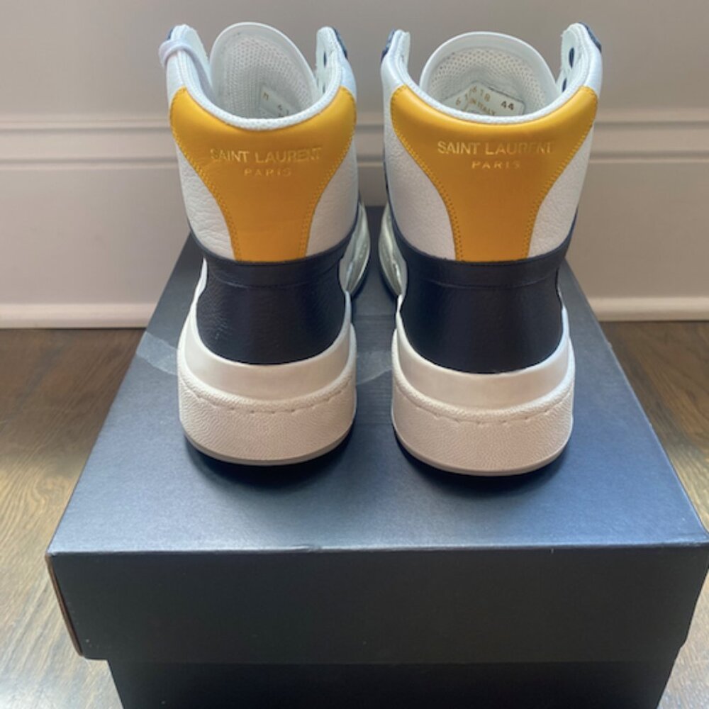 Saint Laurent Panelled high-top sneakers - Picture 2 of 6